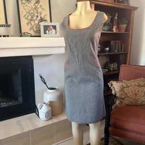 Charm of Hollywood Gingham w/ Red Trim sleeveless dress
